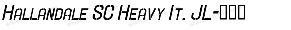 Hallandale SC Heavy It. JL字体转换